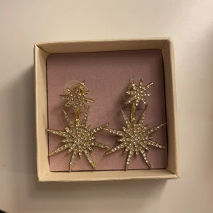 Fick guld örhängen  - Oanvända, endast provade på bilden. 129kr 