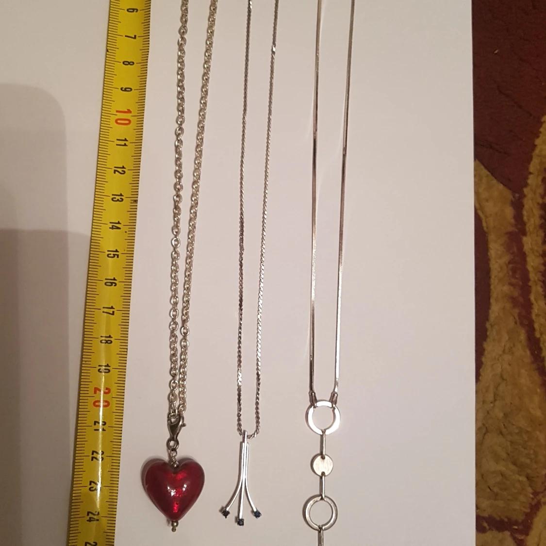 Äkta silver halsband  - 90