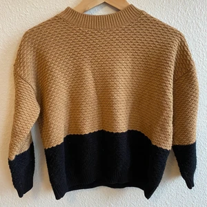 Tröja från Mango, beige/svart storlek S - Tröja från Mango, beige/svart, mycket gott skick, storlek S