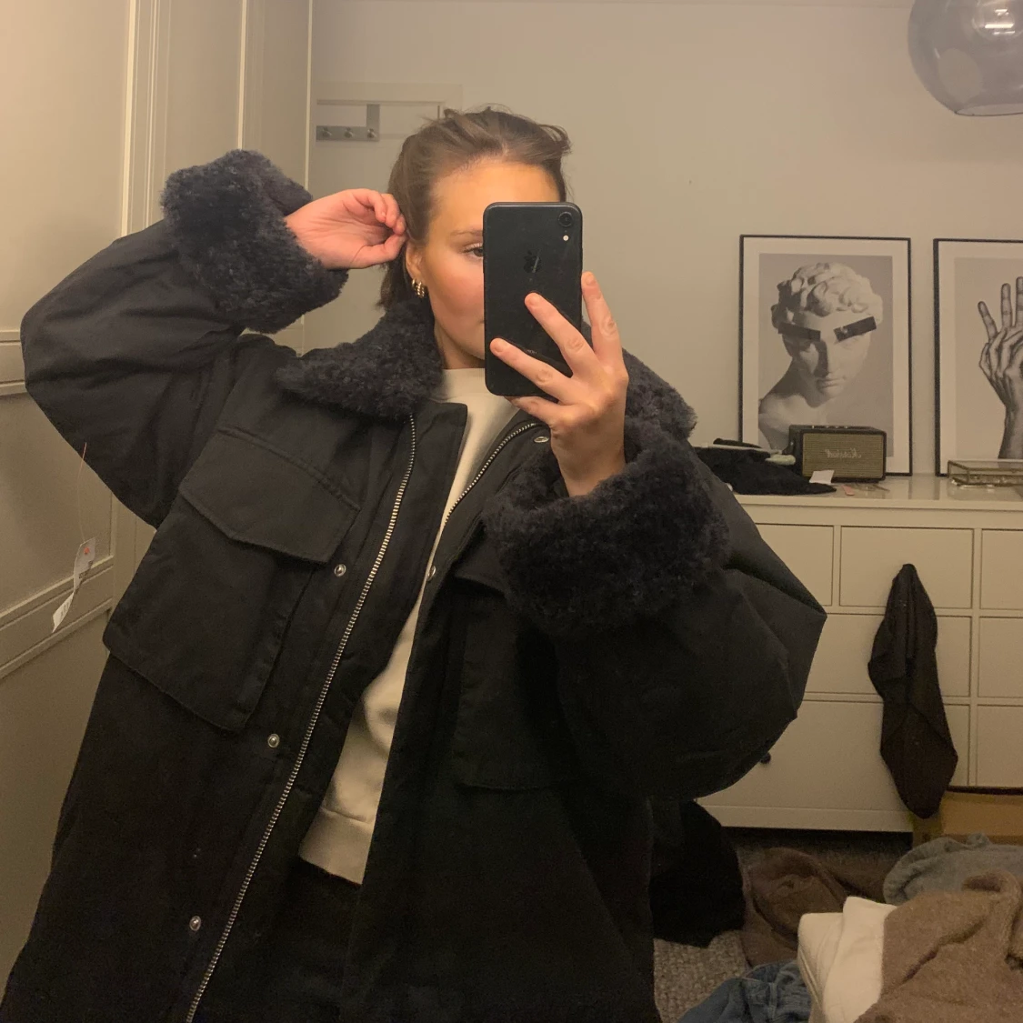 Jacka med teddykrage - 91