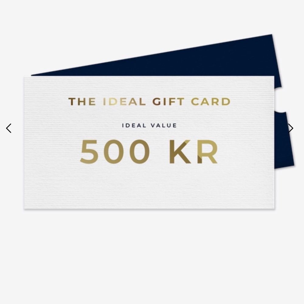 Presentkort på ideal of Sweden 500kr.. Övrigt.