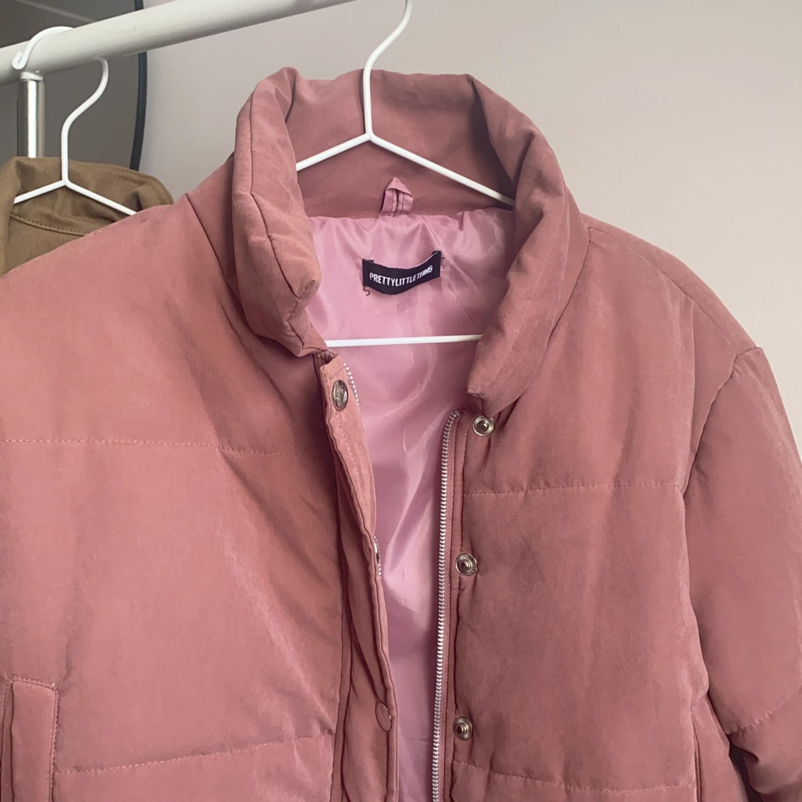 Pink puffer jacket  - 90