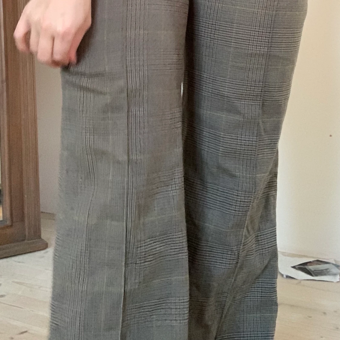 Lågmidjade bruna byxor - 91