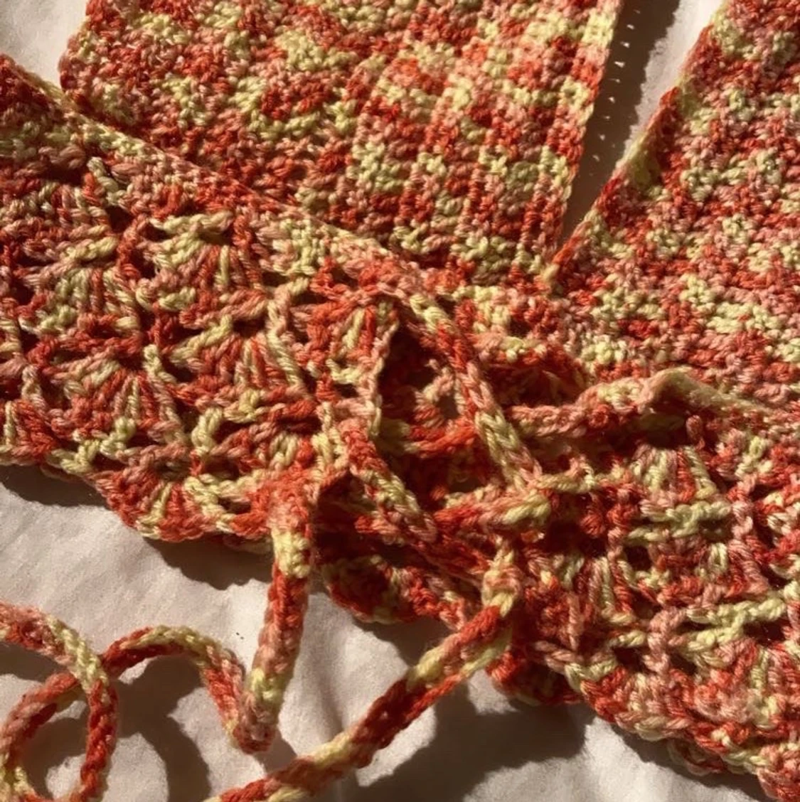 Virkad haltertop  - 90