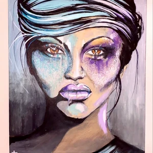 Canvas målning akryl  - Målad av mig