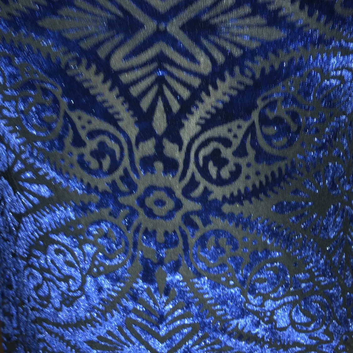 Blå mesh töja med fina mönster - 91