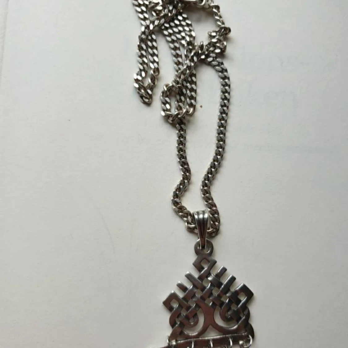 Vikinga halsband äkta silver 925 i en kedja - 91