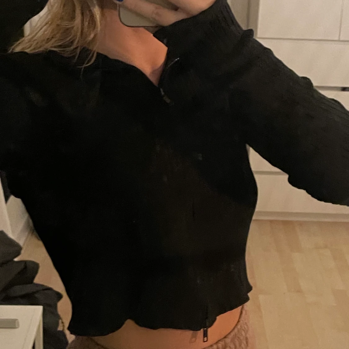 Svart långärmad tröja - 91