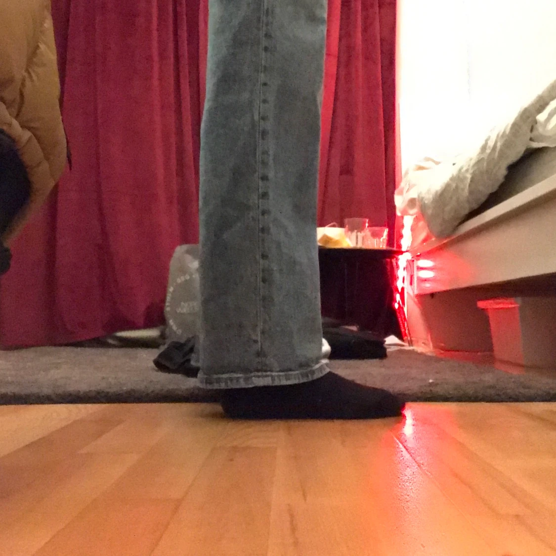 straight lågmidade jeans  - 91