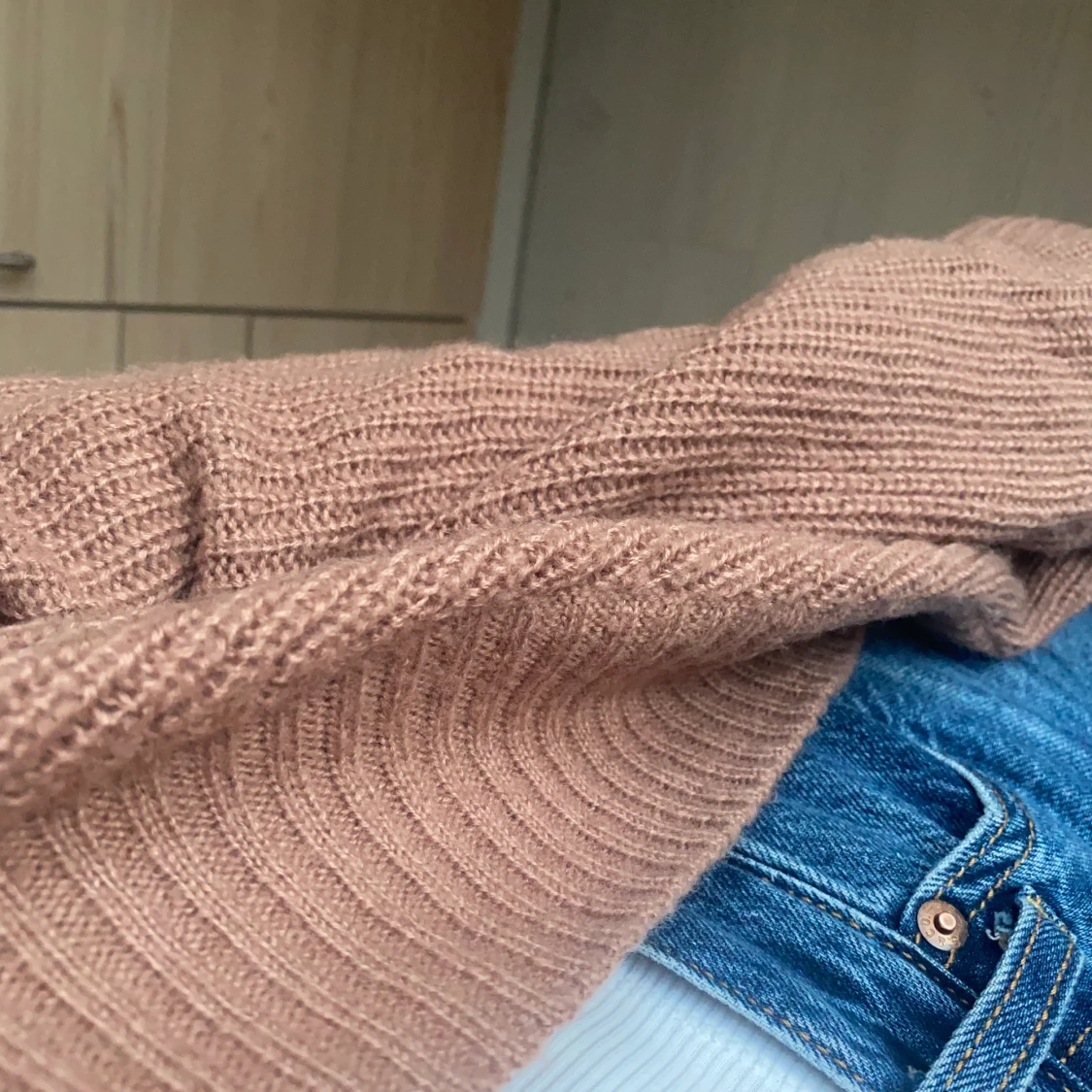 Lång stickad kofta - 90