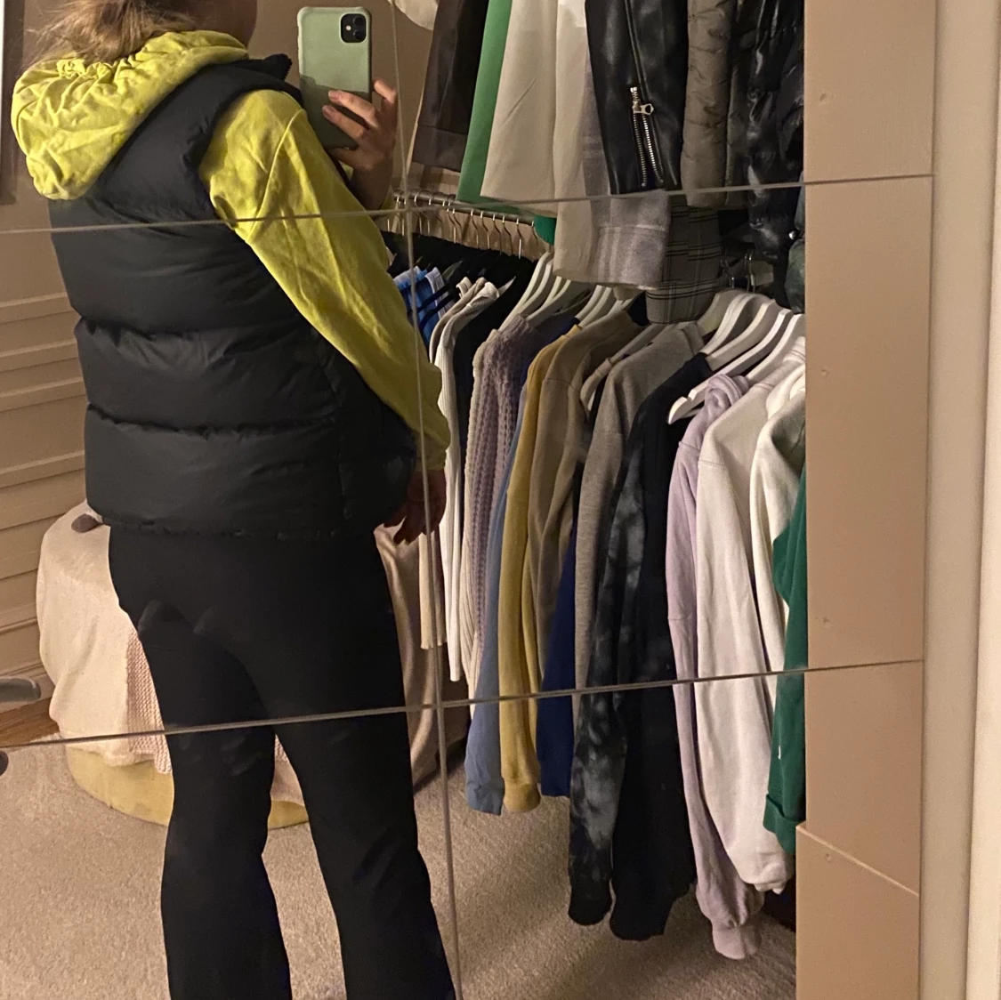 Gul/neon hoodie  - 90