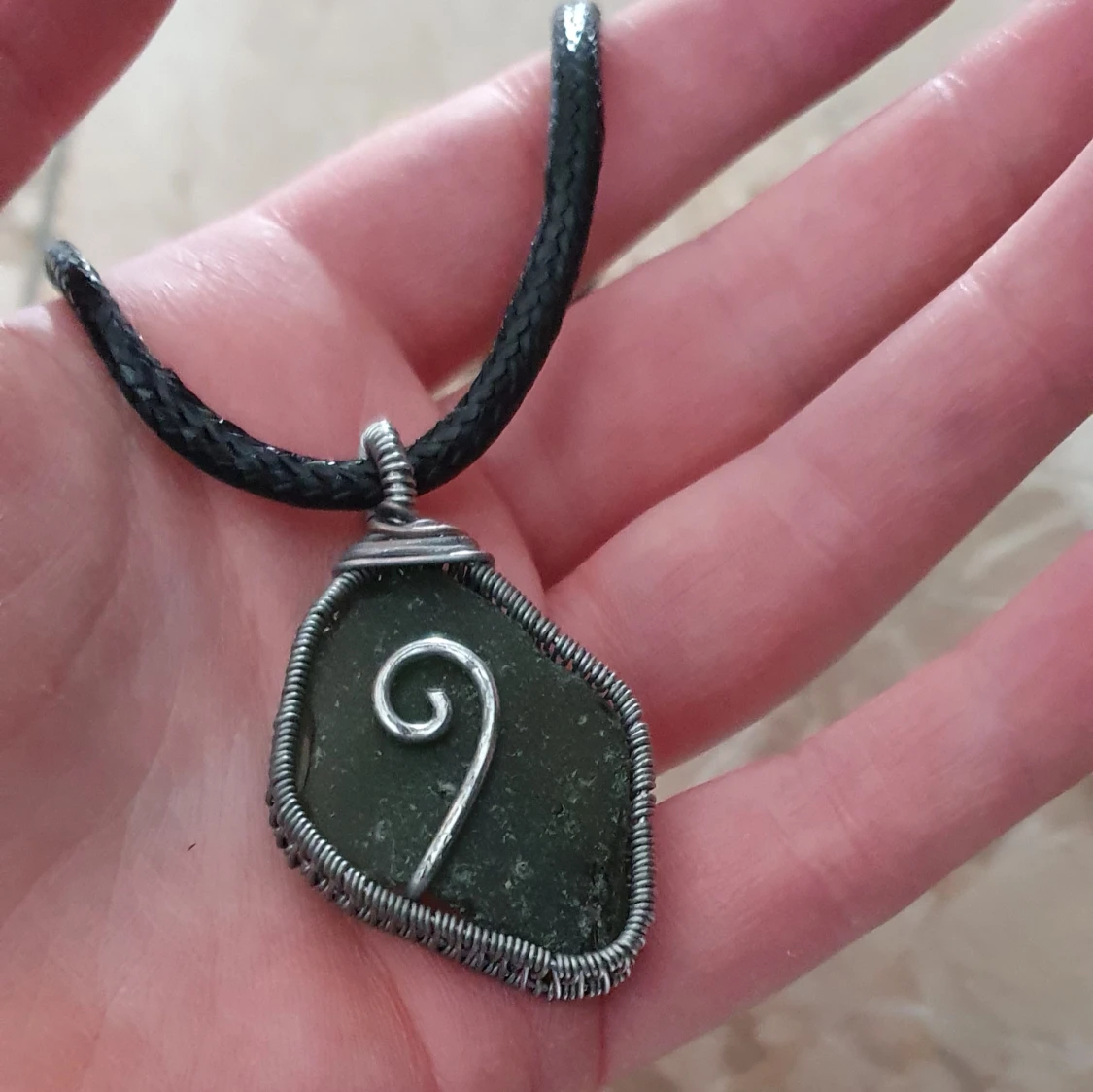 Strandglas halsband - 91