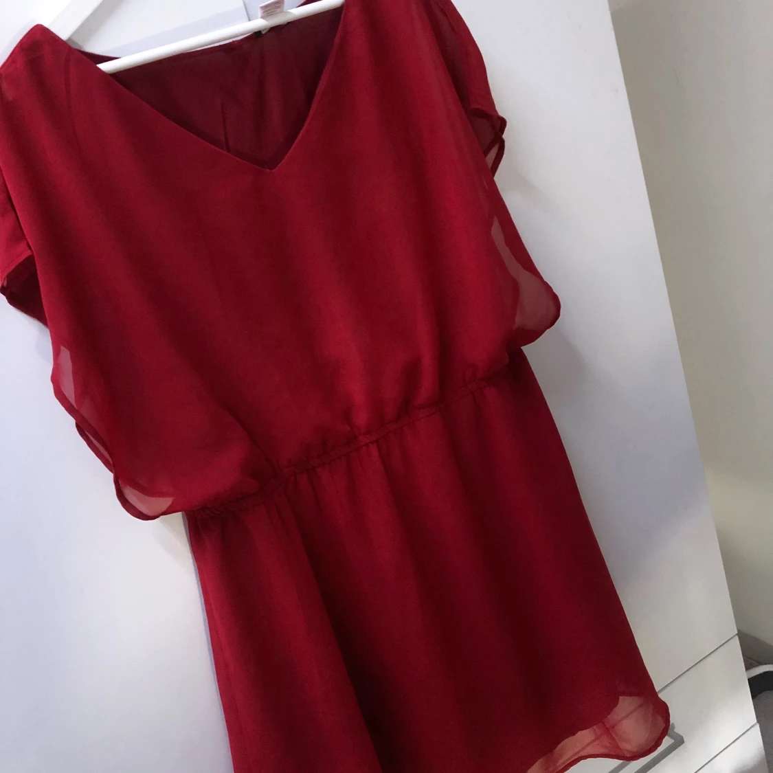 röd klänning storlek XL  - 90