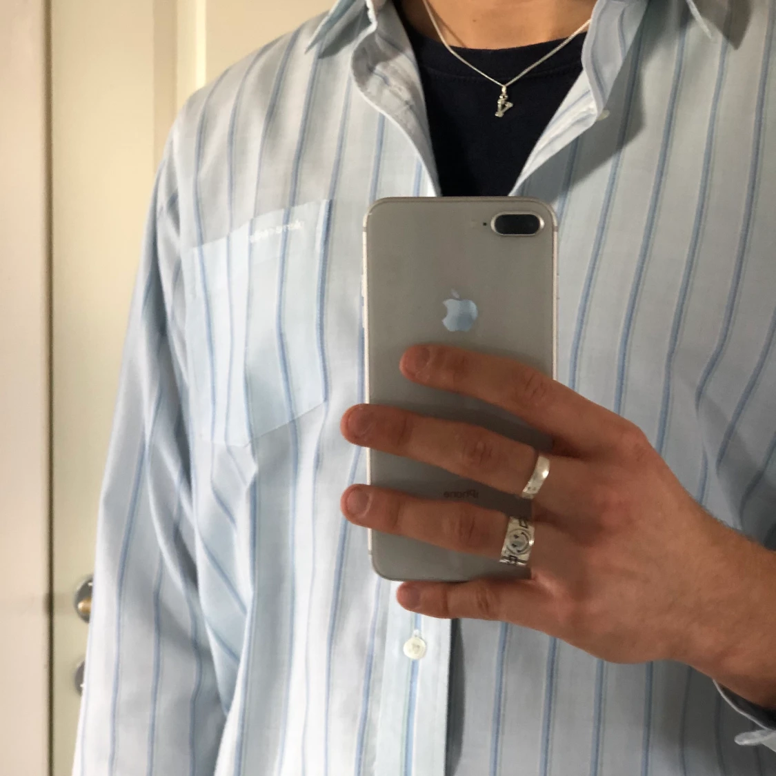 Ljusblå skjorta - 91