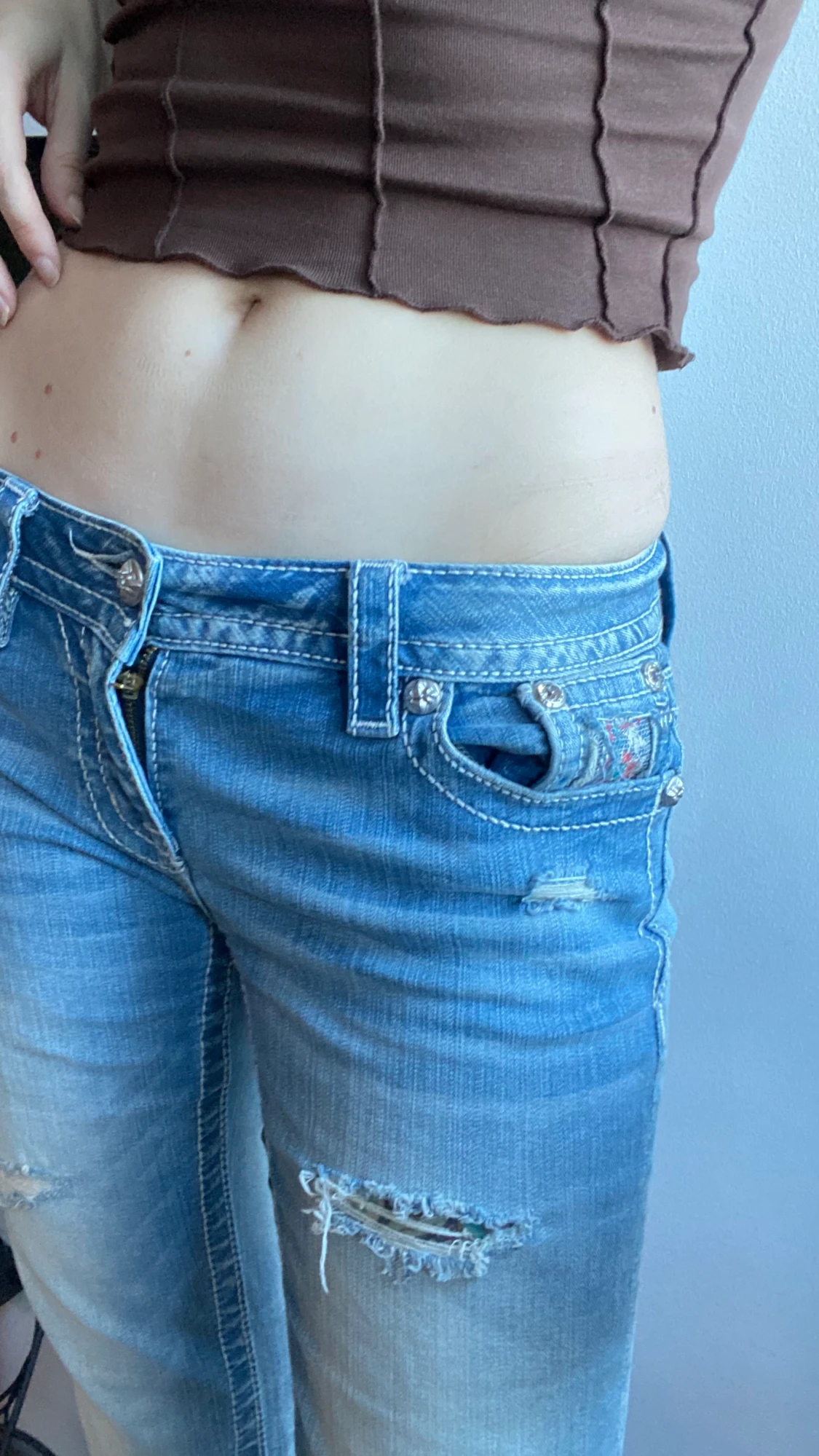 Low waisted jeans