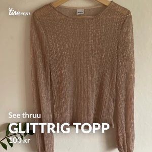 Seethruu topp - Glittrig