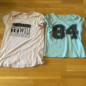 t-shirt - Dom är aldrig använda  Den rosa är XS på den gröna Toppen är small på det mer som en toppen en t-shirt och den är både 125kr