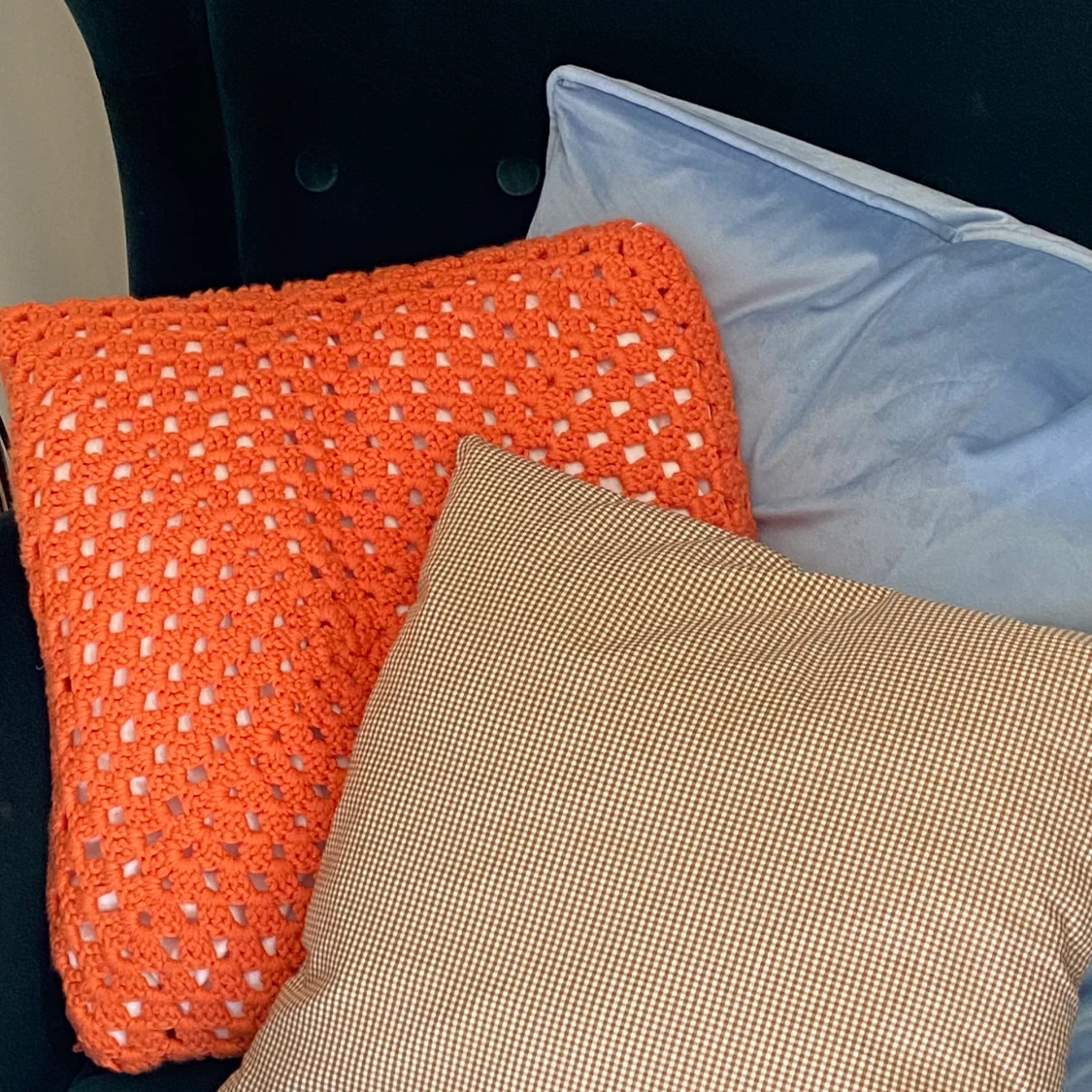 Virkade kuddfodral - 90