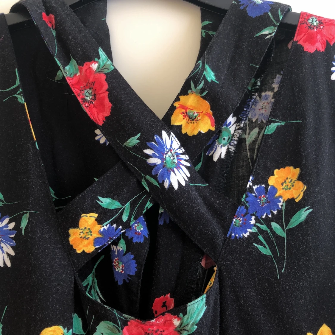 Långklänning klänning blommig  - 91