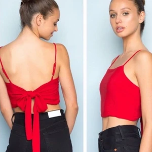 Brandy Melville red tie back top - Cute top from Brandy Melville in good condition 