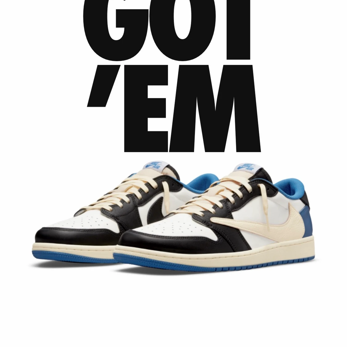 Jordan 1 low Travis scott x fragment  - 91