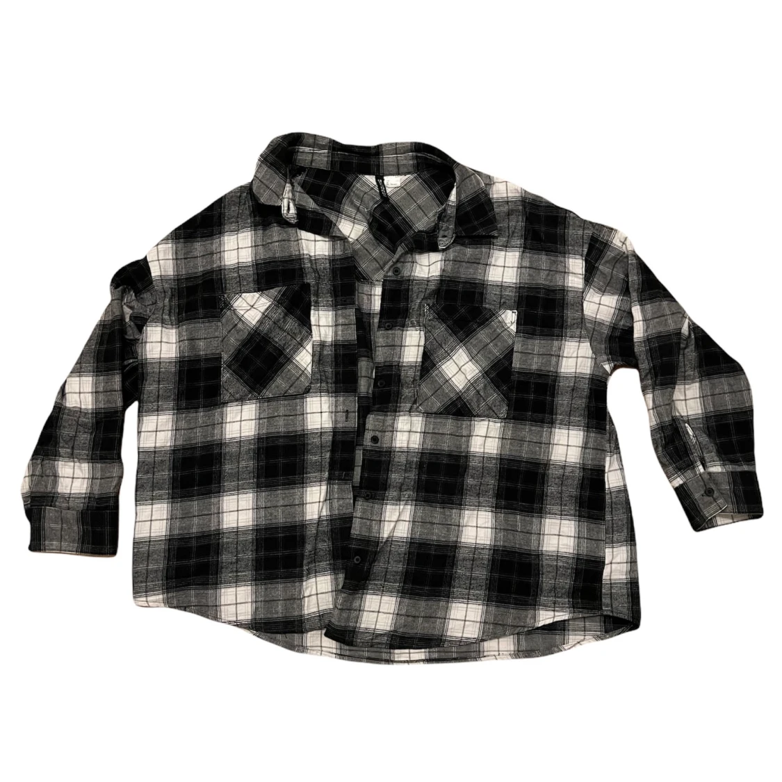 Black and white fleece