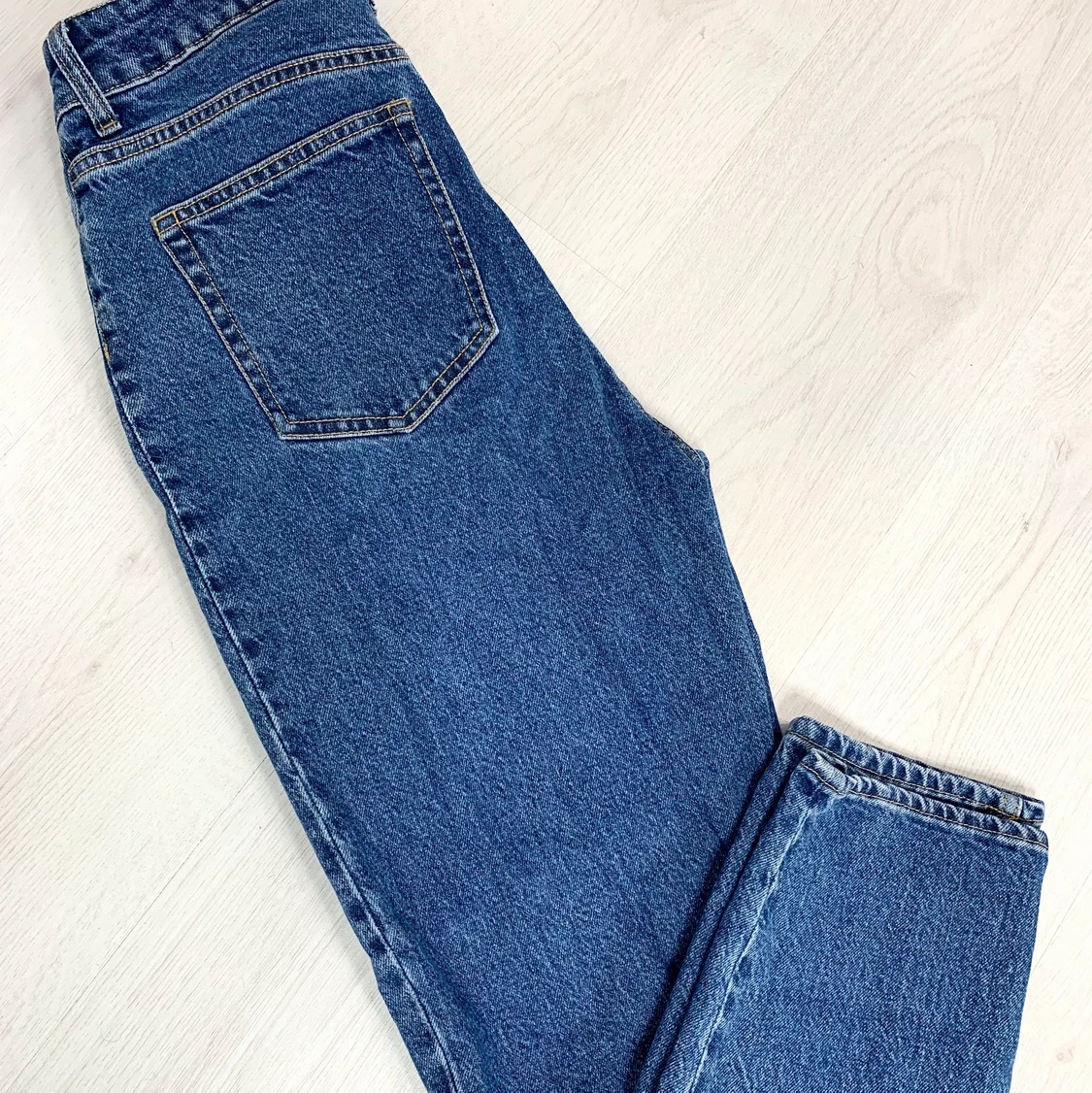 Mörkblå Mom Jeans - 91