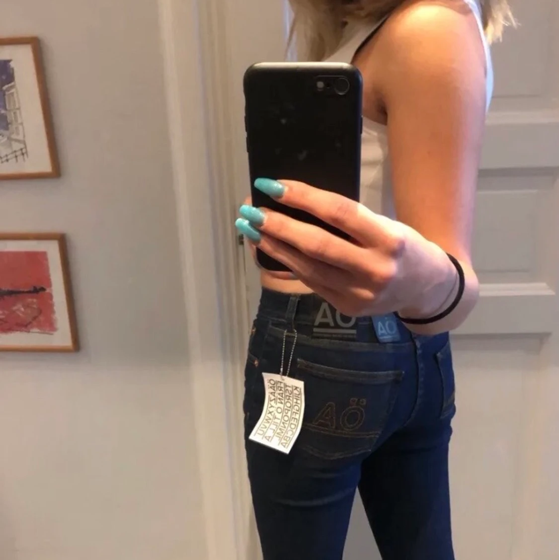 Lågmidjade bootcut jeans - 90