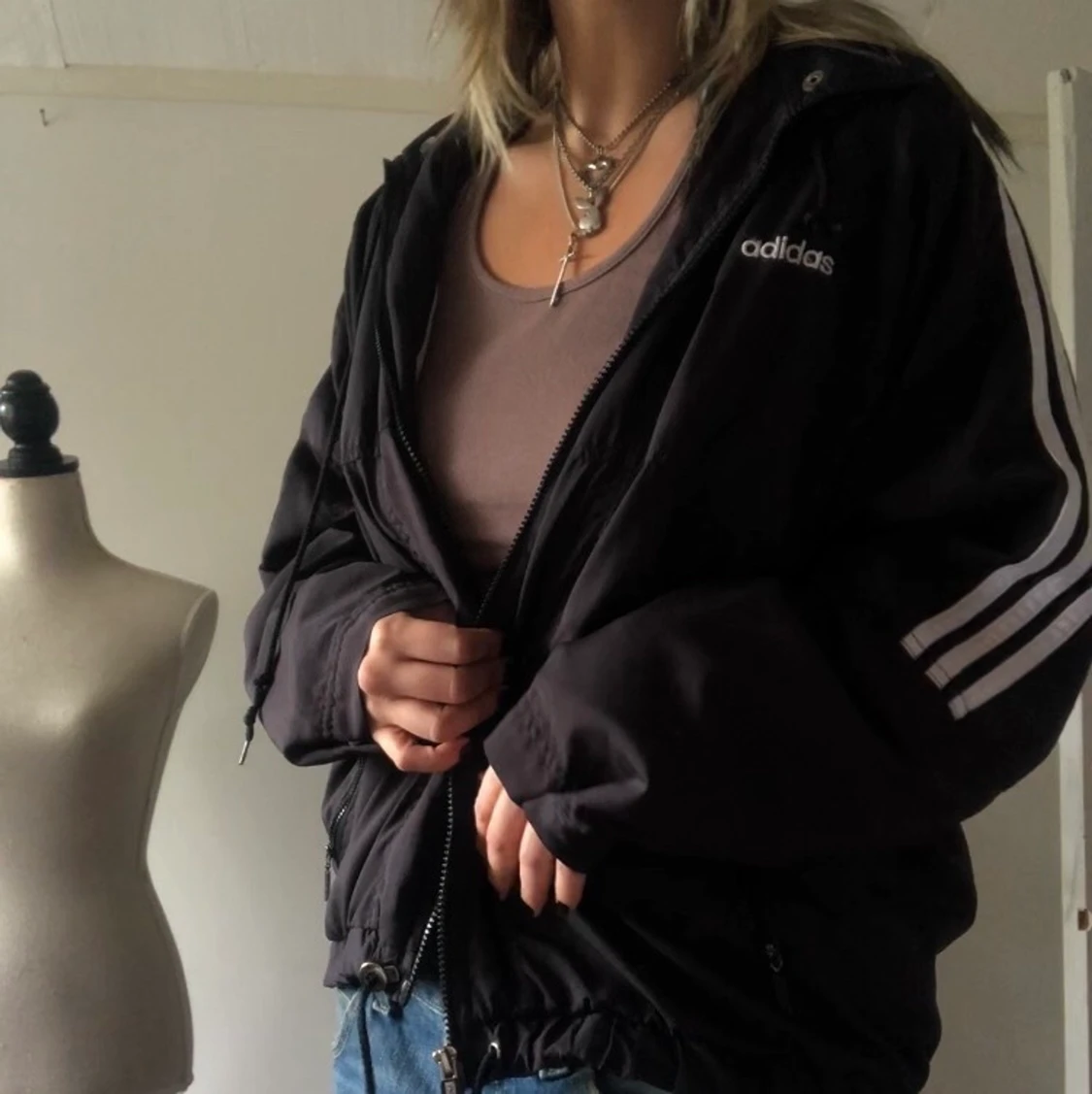 Retro adidas vind jacka