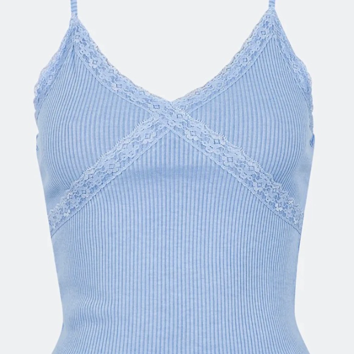 Blått y2k linne från bikbok - 90