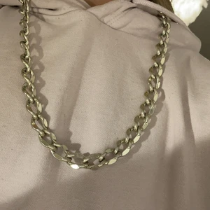 Kedje halsband  - Ett silvrigt kedje halsband 