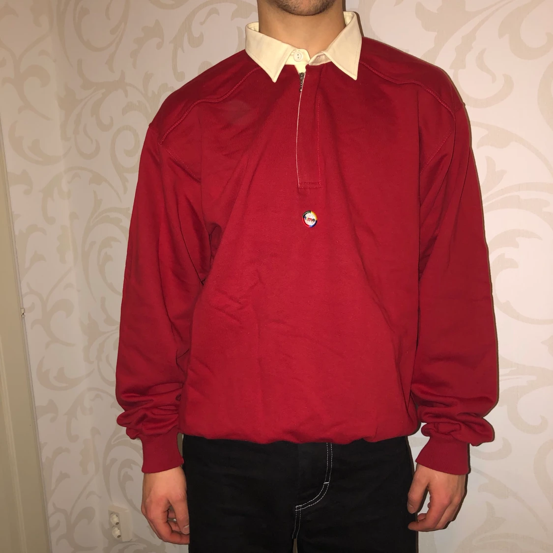 RETRO Oversized Collegetröja - ”TIME”