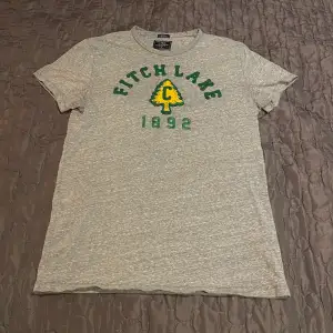 Säljer en grå Abercrombie & Fitch t-shirt i stlk S. Inte använd mycket, bra skick. Jag står inte för postens slarv.