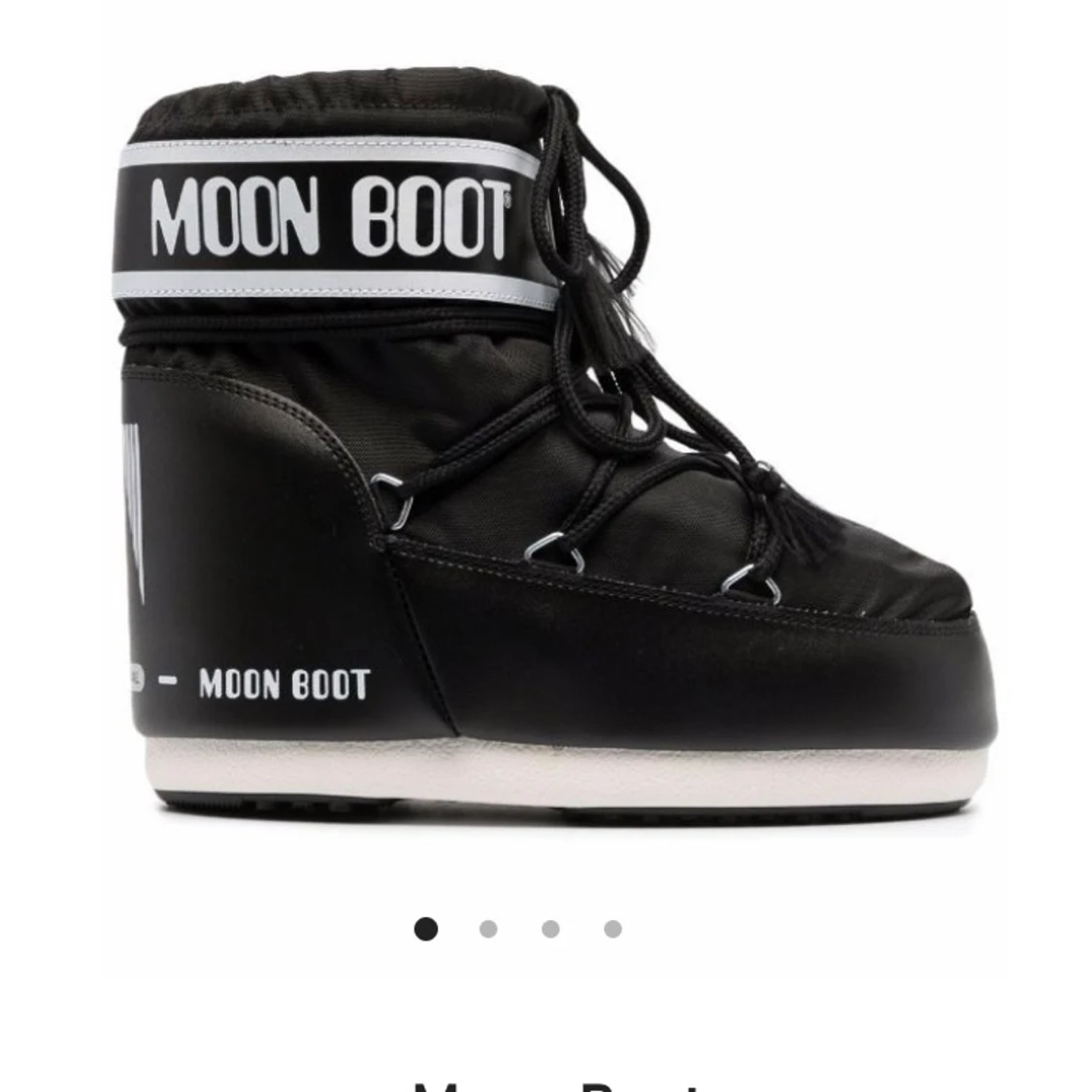 Svarta låga moonboots