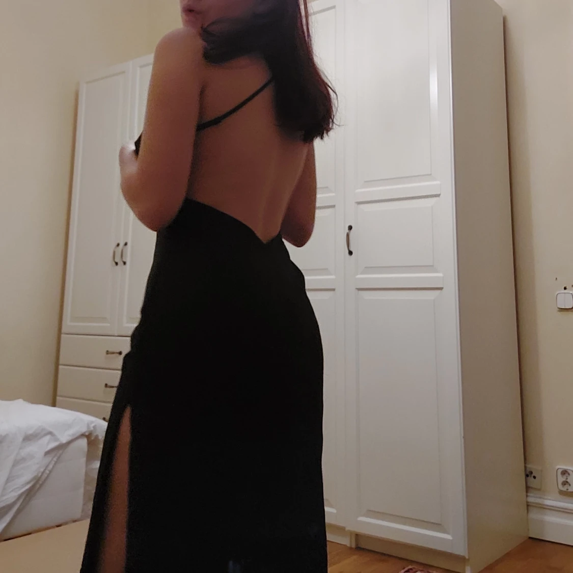 Svart balklänning i storlek S