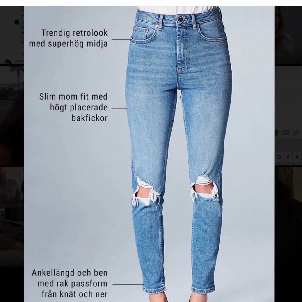 Leah momjeans från Gina Tricot | Plick Second Hand