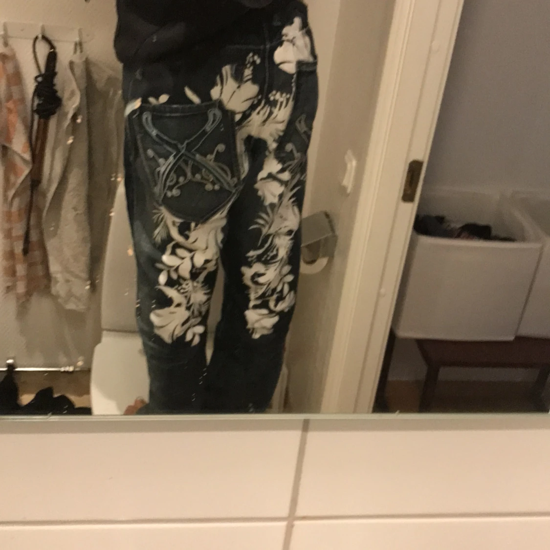 Tvär feta jeans mannen - 90