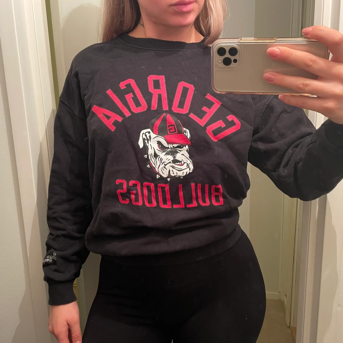 Sweatshirt med tryck 