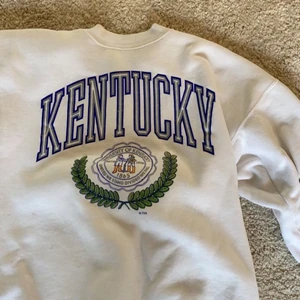 Vintage tröja/crewneck - Säljer min favvo tröja köpt på betong retro i somras. Den har några små fläckar på ärmarna men inget som märks. Köpt för ca 600 kr. Storlek L och sitter Overzize på mig som har Xs-S