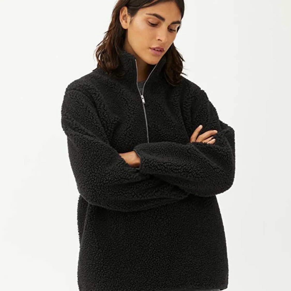 Pile-tröja med dragkedja - Arket - 90