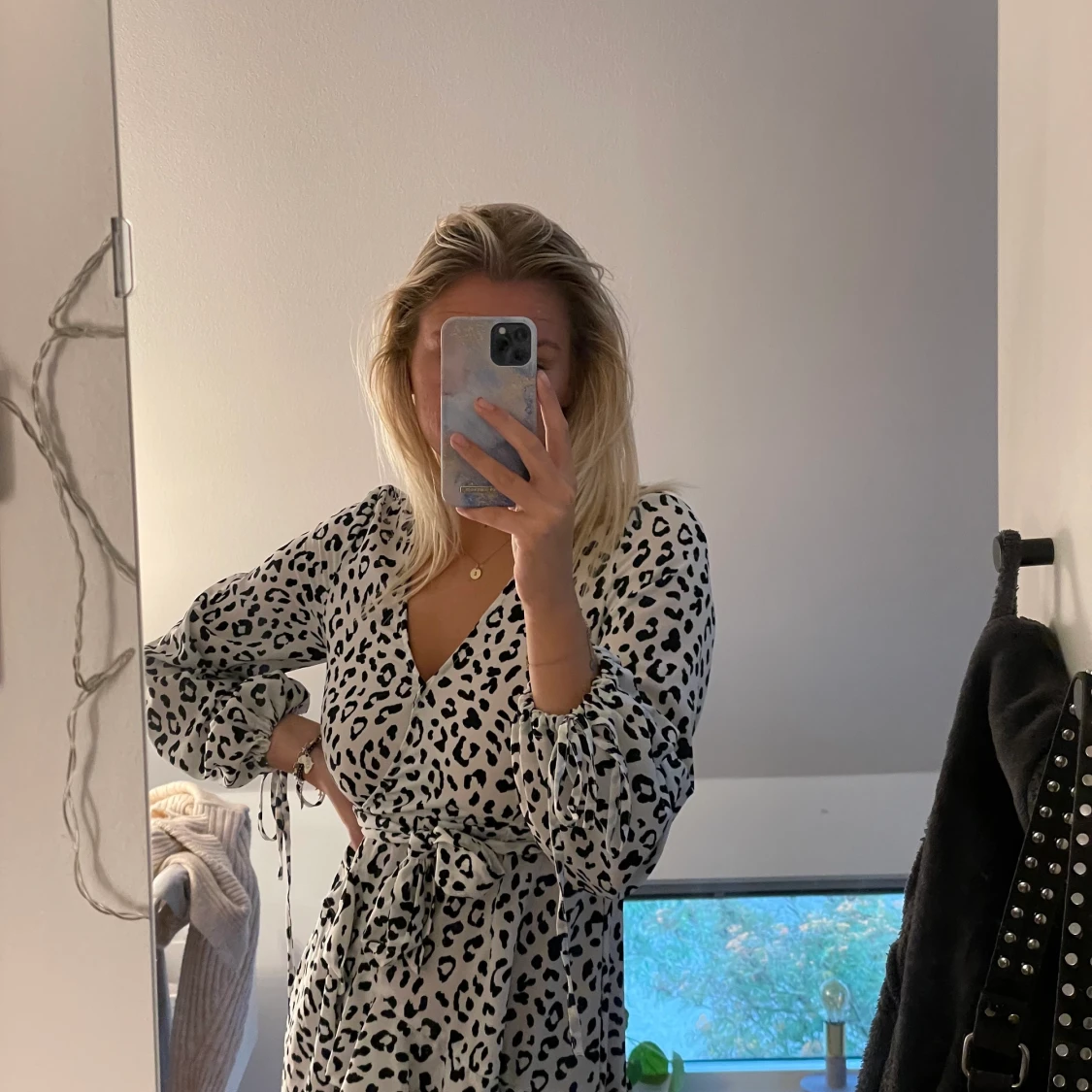 Leopard klänning  - 90