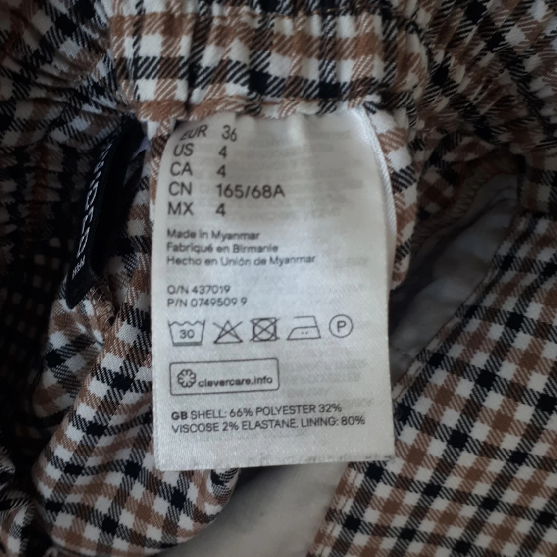 Rutmönster shorts  - 91