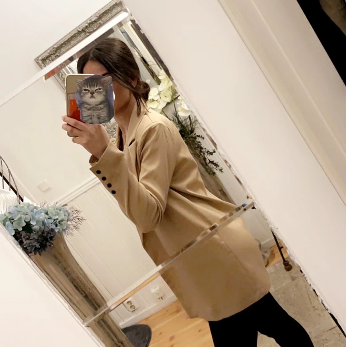 Camel Oversized Dad Blazer - 90