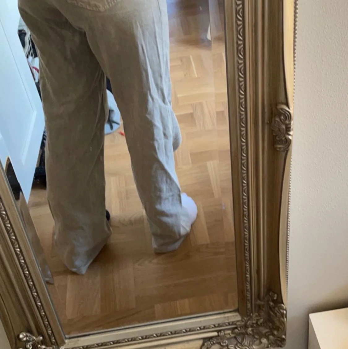 Grå/beiga jeans - 90