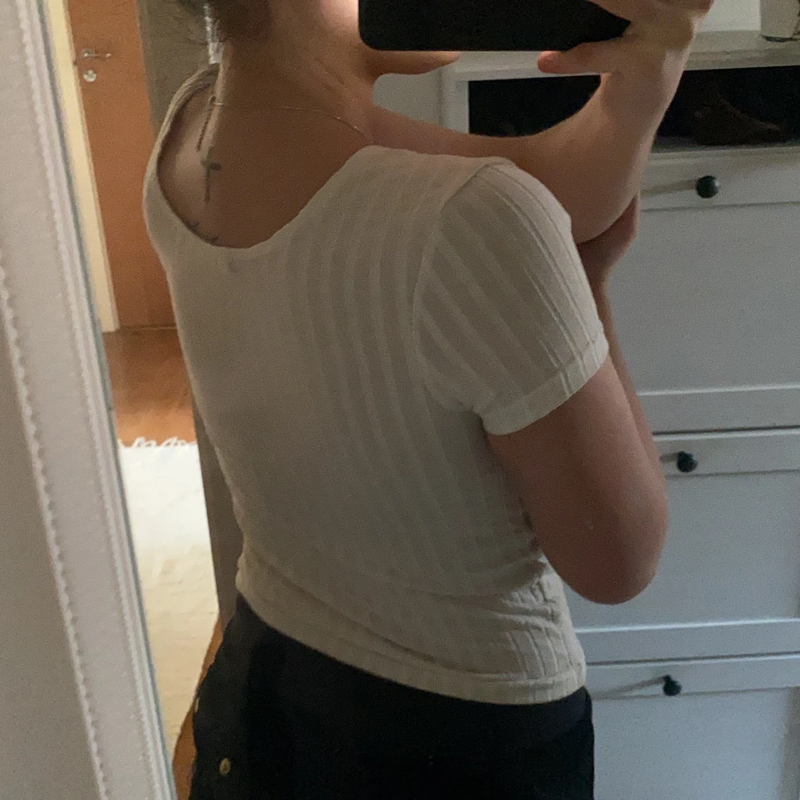 Basic vit topp/tröja - 90