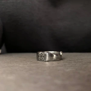 Ring i rostfritt stål - Omkrets: 5,6 cm