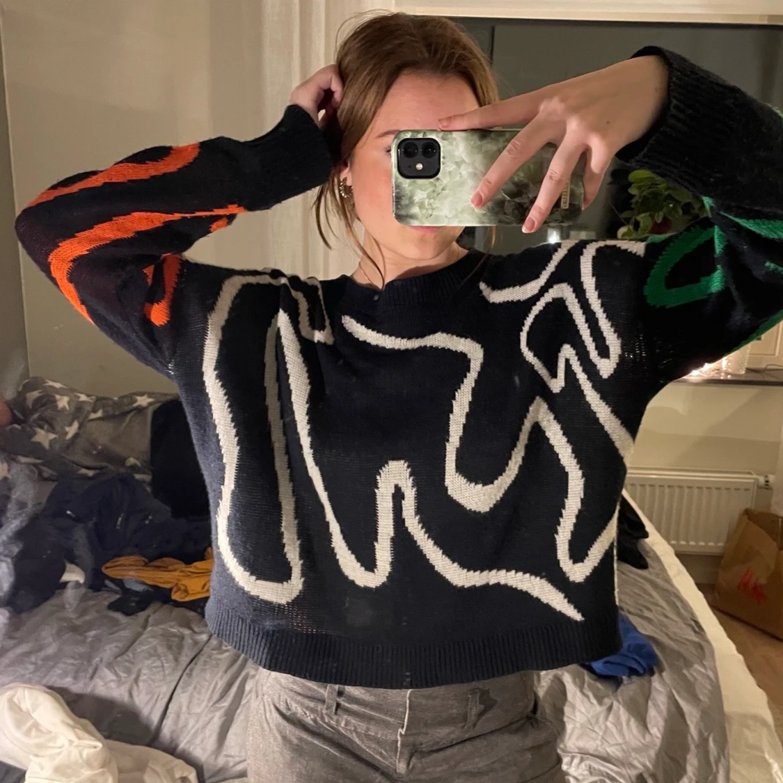 Stickad tröja  - 90