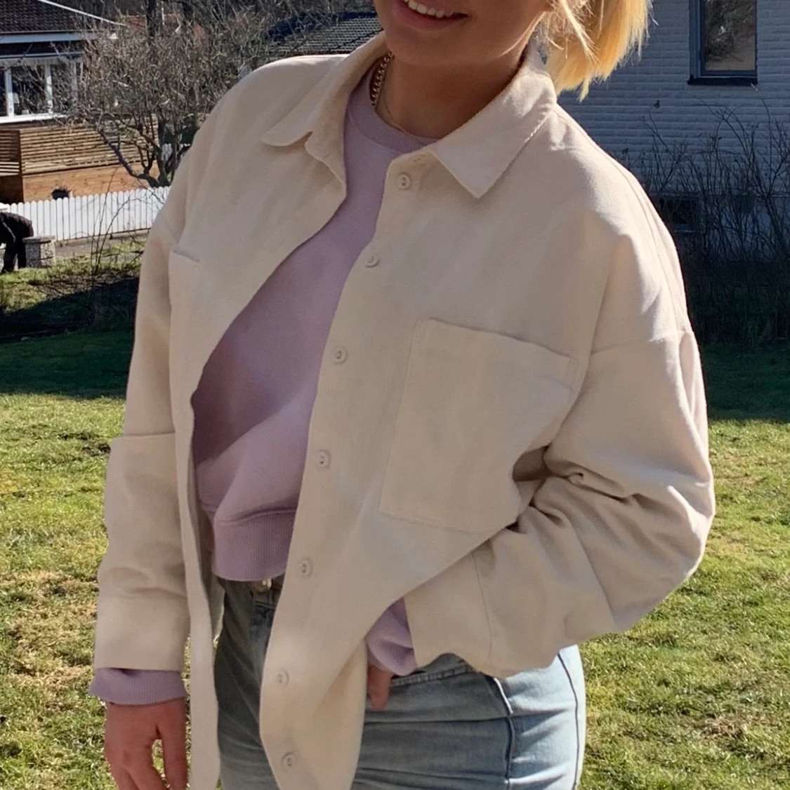 Beige overshirt 