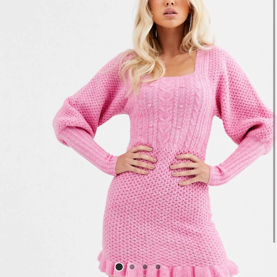 Stickad klänning  - 90