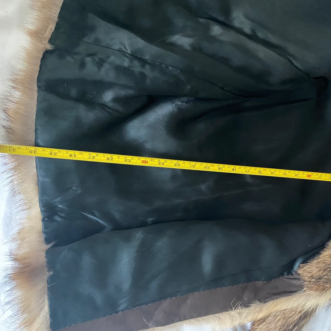 Äkta päls jacka i storlek M-L - 90